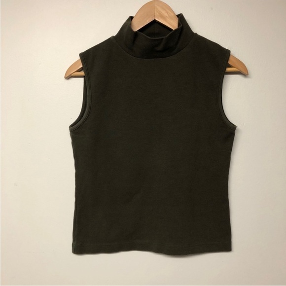 Wardrobe Essentials Modern Cotton Mock neck Tank Top - Picture 2 of 5